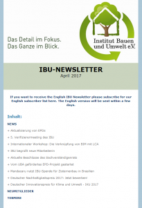 IBU Newsletter