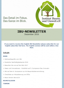IBU Newsletter