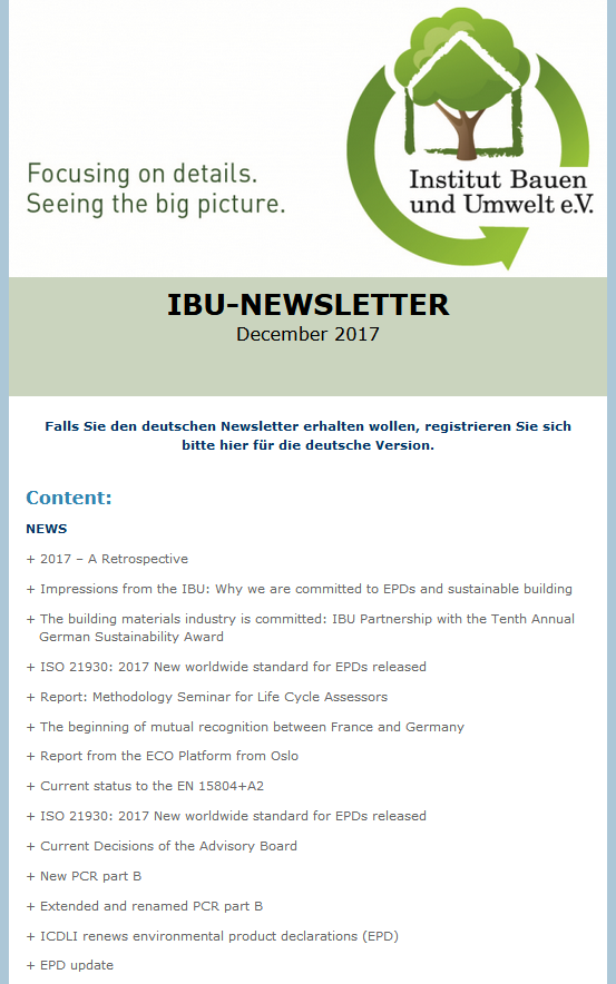 IBU Newsletter